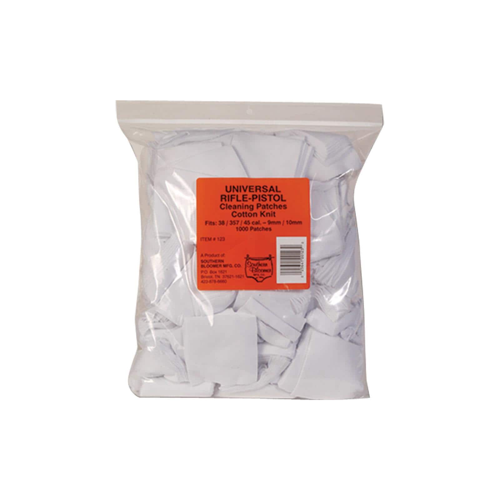 Southern Bloomer Universal Rifle/Pistol Cotton Knit Cleaning Patches 1000/Pack