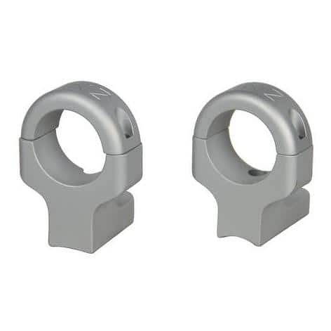 DNZ Game Reaper 2 2-Piece Ringmount (2 screws) - 1" High Silver Fits Howa 1500 Mossberg 100ATR 4X4 MVP Weatherby Vanguard Remington 7007217227