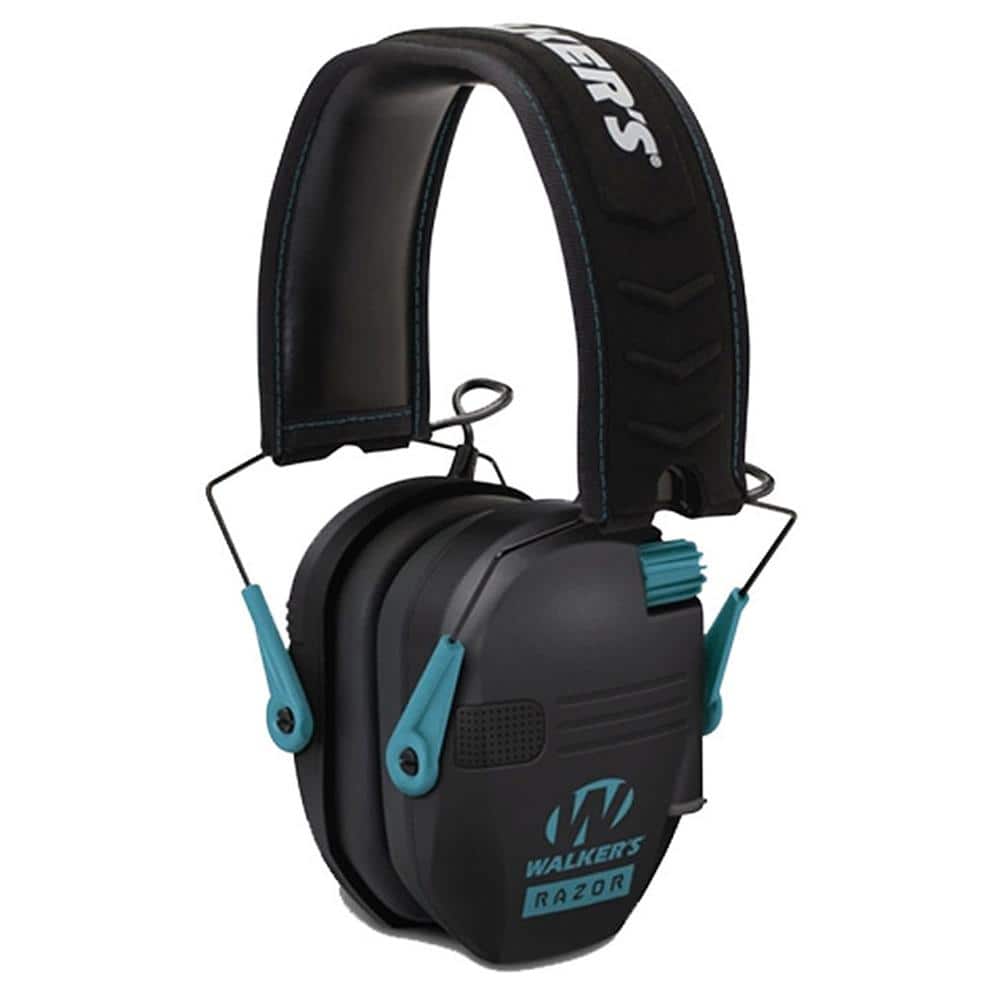 Walker's Razor Series Slim Shooter Folding Electronic Muff - Teal