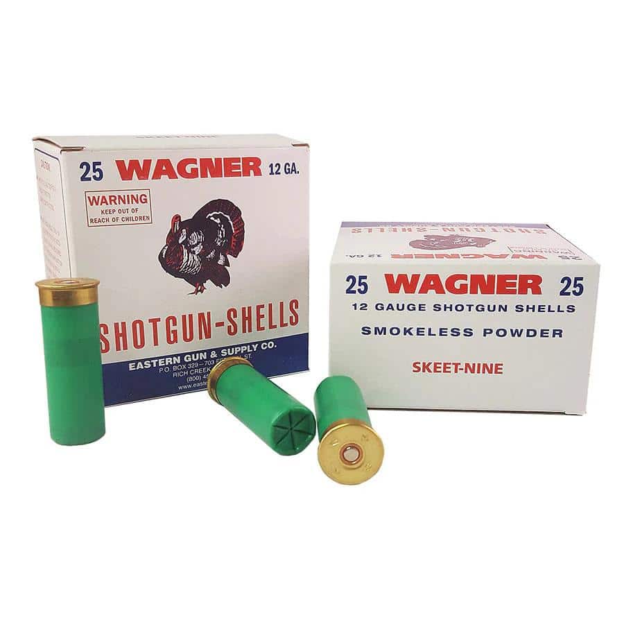 Wagner Skeet 9 Shotshells 12ga 2-3/4" 1-1/4oz 115 fps #9 25/ct