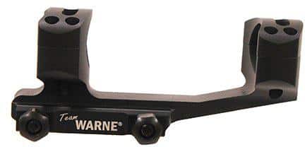 Warne Tactical Quick Detach X-SKEL Extended Cantilever Mount 1" Black