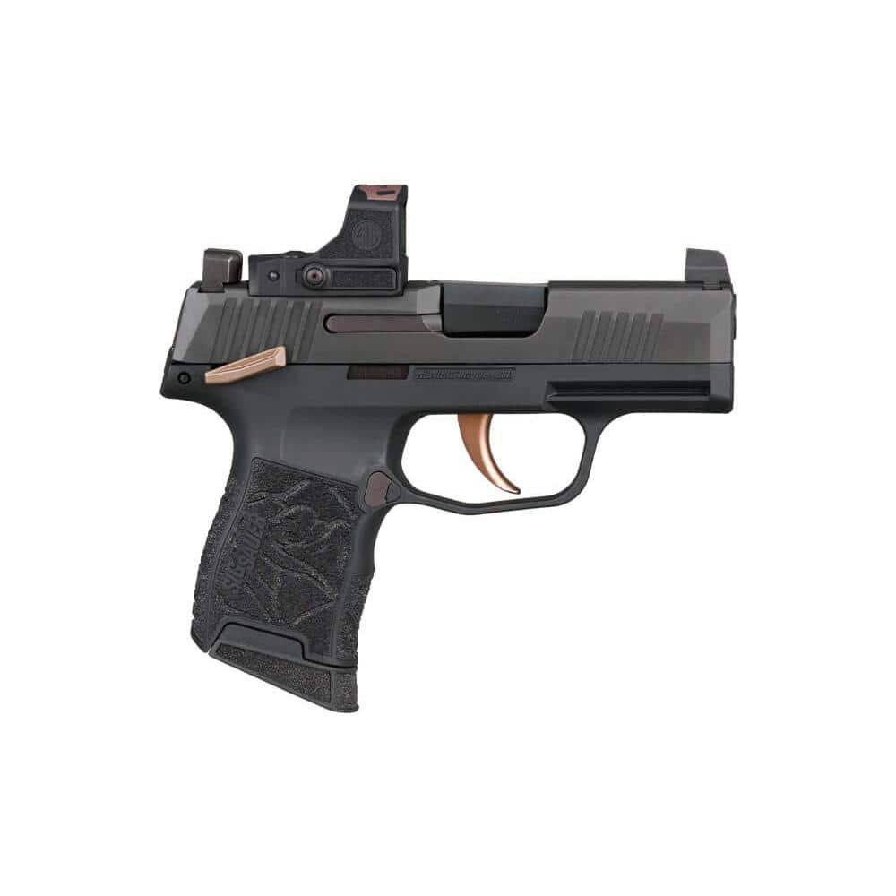 Sig Sauer P365 Rose Handgun .380 ACP 10rd Magazines (2) 3.1" Barrel Black with Romeo-RS