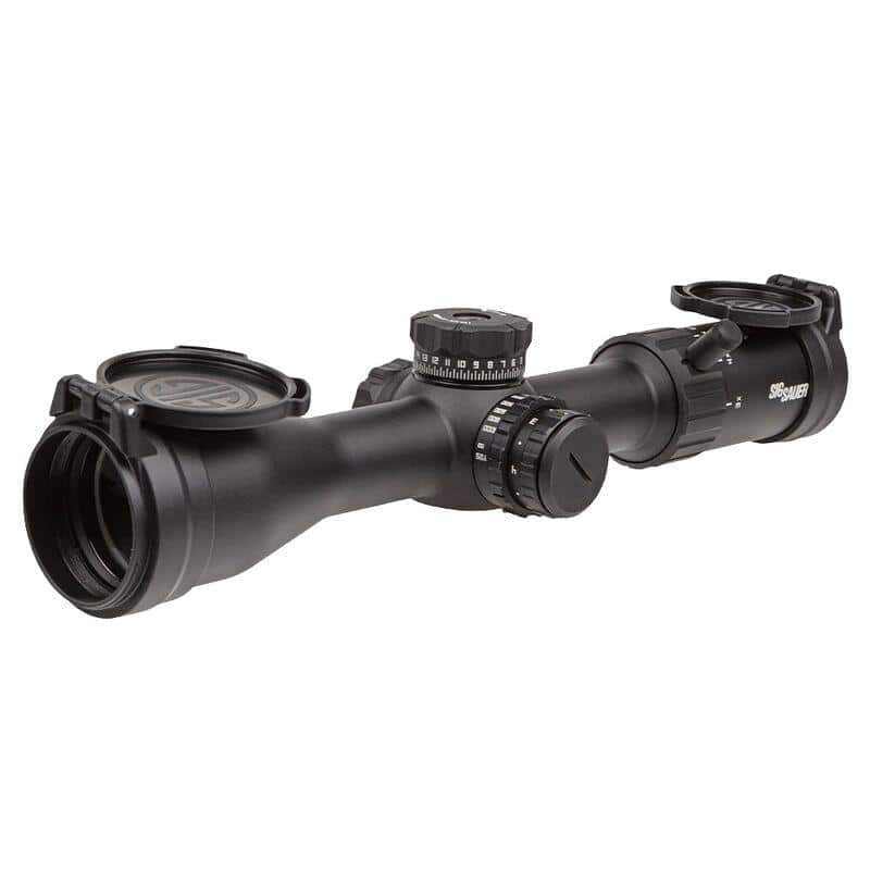Sig Sauer Whiskey 4 Rifle Scope 3-12x44 30mm SFP BDC-1 Non-Illum Black