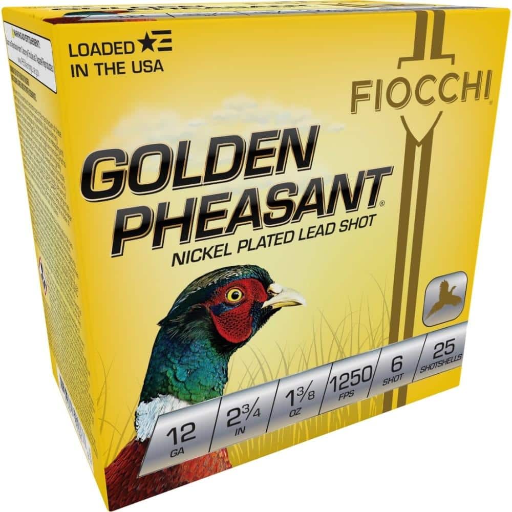 GOLDEN PHEASANT NP 12ga 2 3/4" 1 3/8oz #6 1250fps 25RD