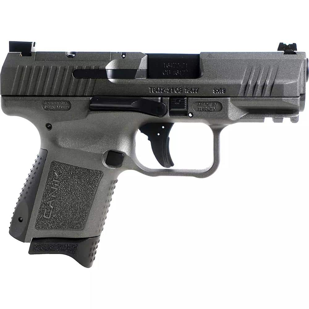 Century Arms Canik TP9 Elite SC 9mm Luger 12rd Magazine 3.5" Barrel Tungsten Green Fiber Sight w/Full Kit -BLEMISHED