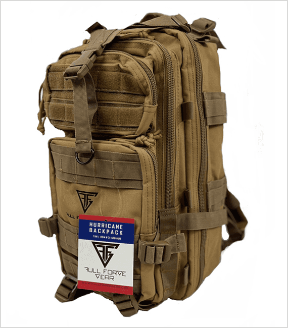 Full Forge Gear Hurricane Tactical Backpack 18x11x11 Tan