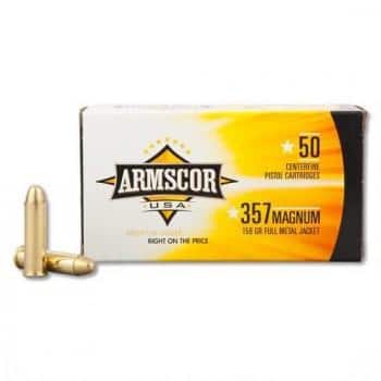 Armscor Handgun Ammunition .357 Mag 158 gr FMJ 1826 fps 50/ct