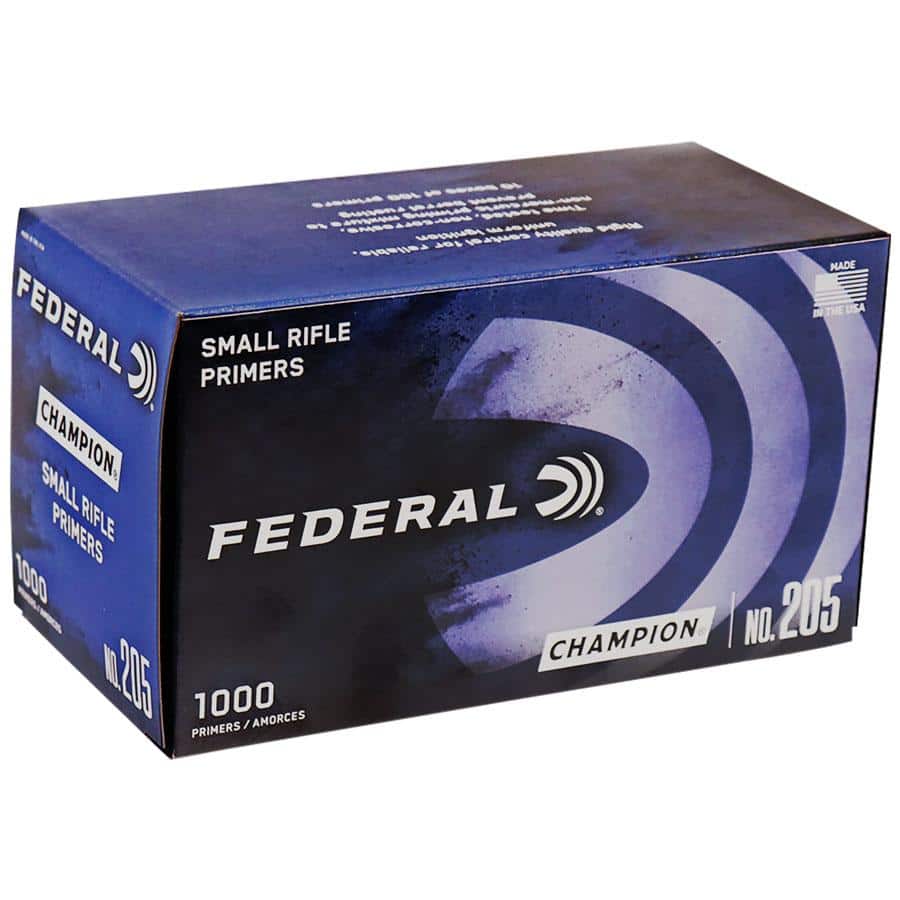 Federal Premium Champion Centerfire .205 Primers Small Rifle 1000/ct