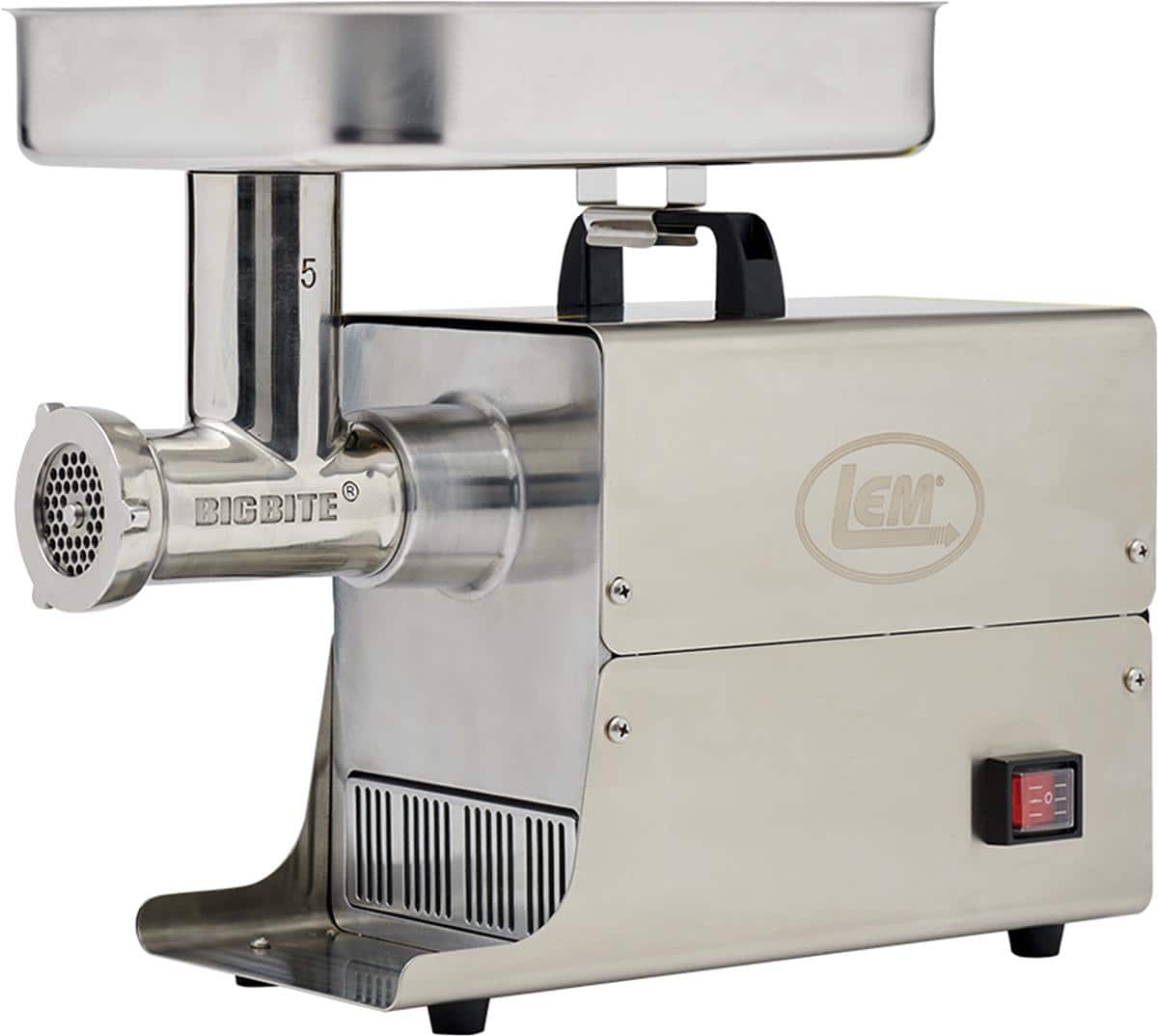 LEM Products #5 Big Bite Stainless Steel Electric Grinder