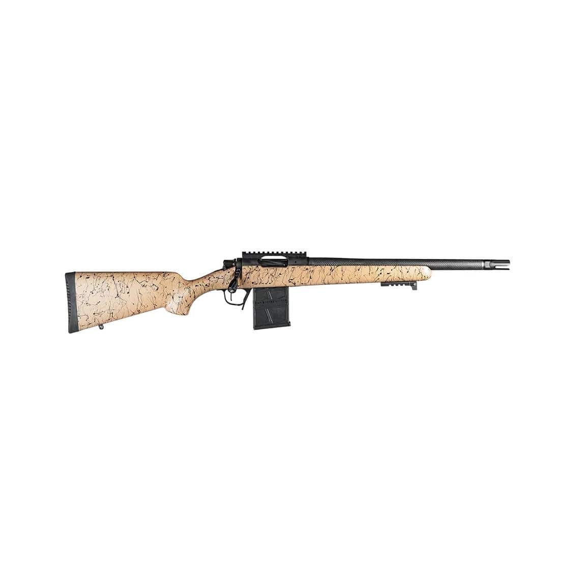 Christensen Arms Ridgeline Scout Rifle .308 Win 10rd Magazine 16" Carbon Fiber Barrel Tan/Black Webbing Stock