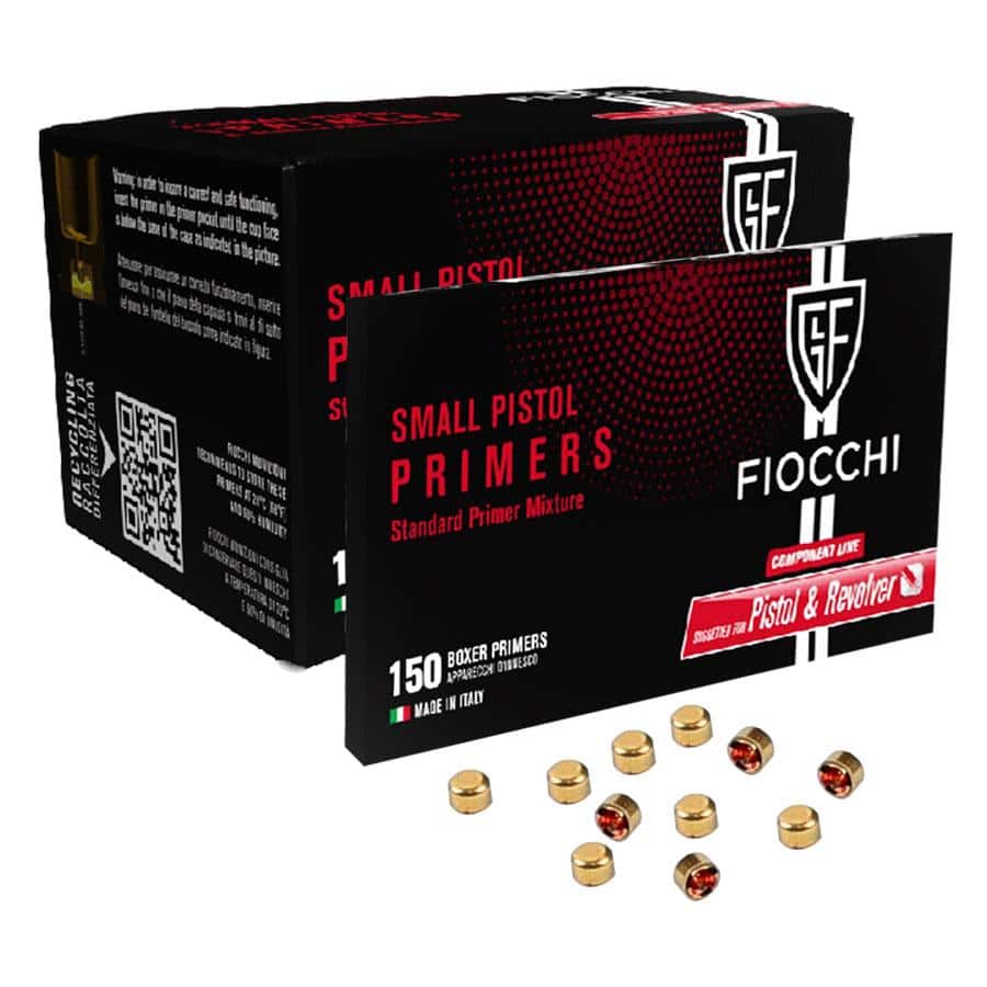 Fiocchi Small Pistol Primers - 1500/ct