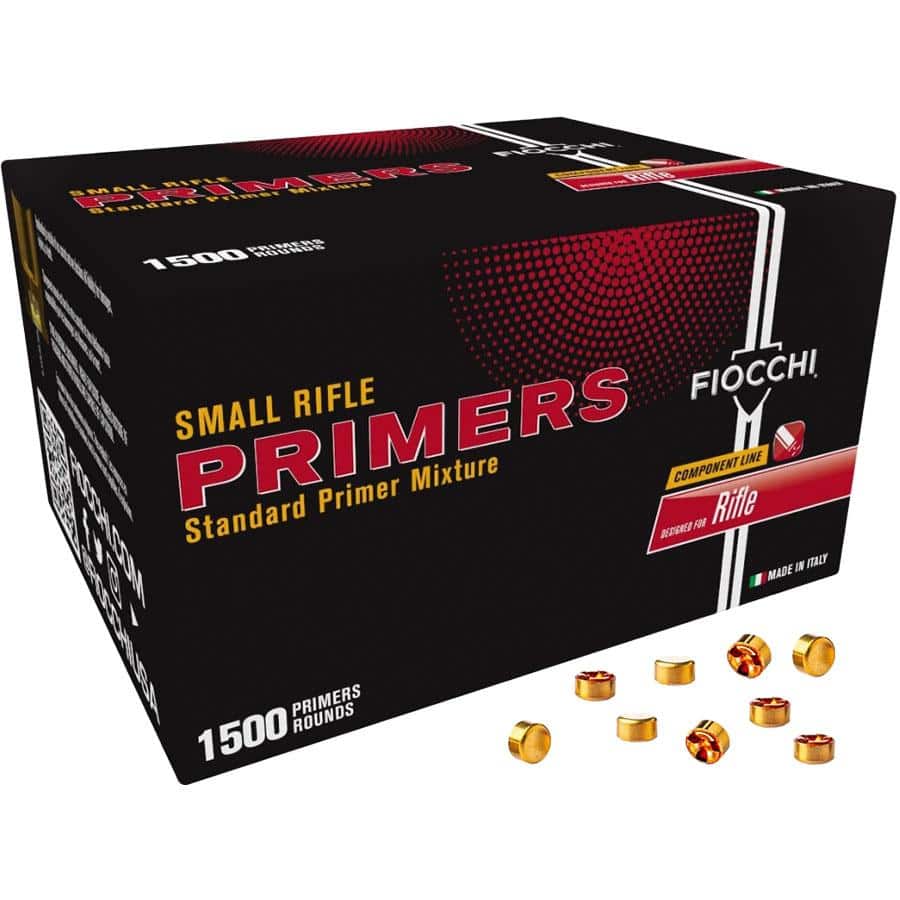 Fiocchi Small Rifle Primers - 1500/ct