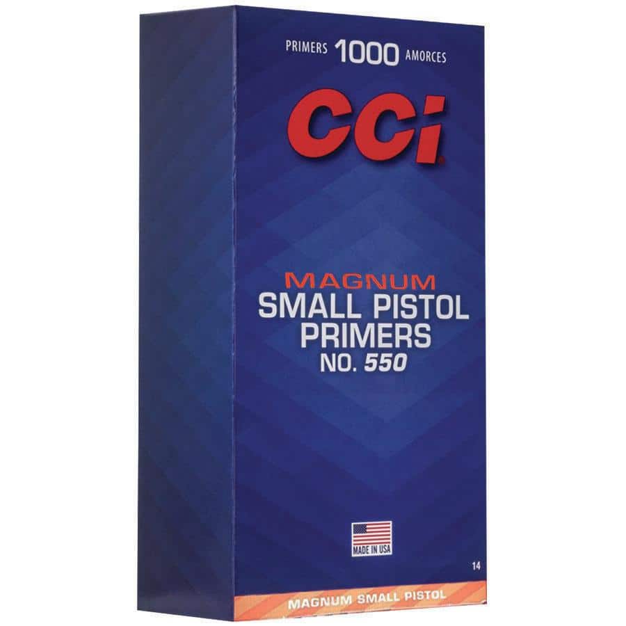 CCI Standard Primers #550 Magnum Small Pistol 1000/ct