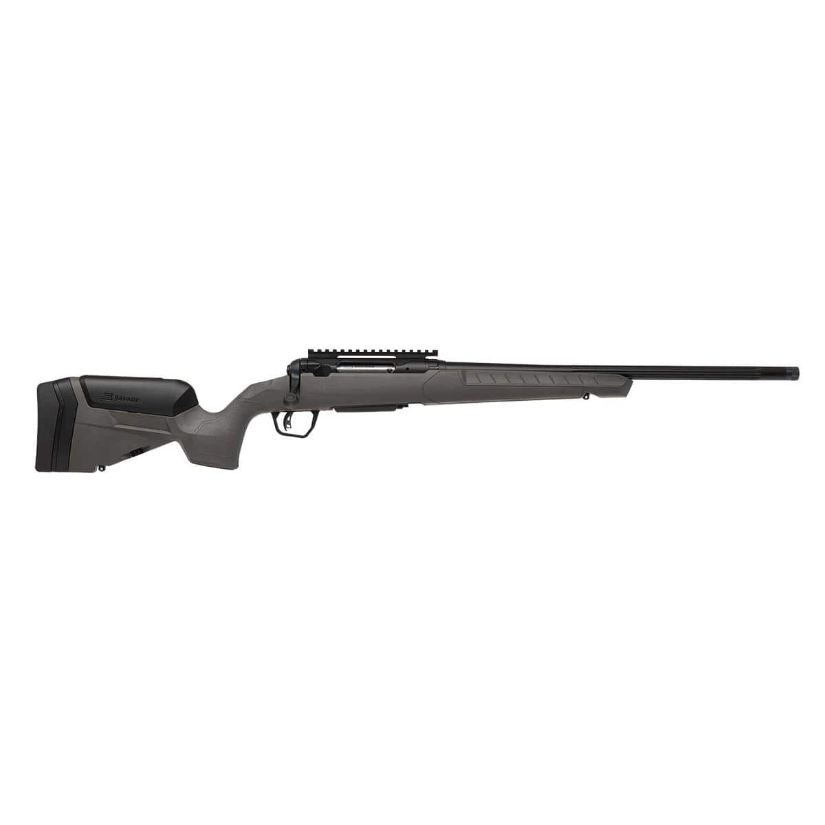 Savage 110 Trail Blazer Rifle 7mm PRC 2rd Capacity 22" Threaded Fluted Barrel Flat Dark Gray Stock