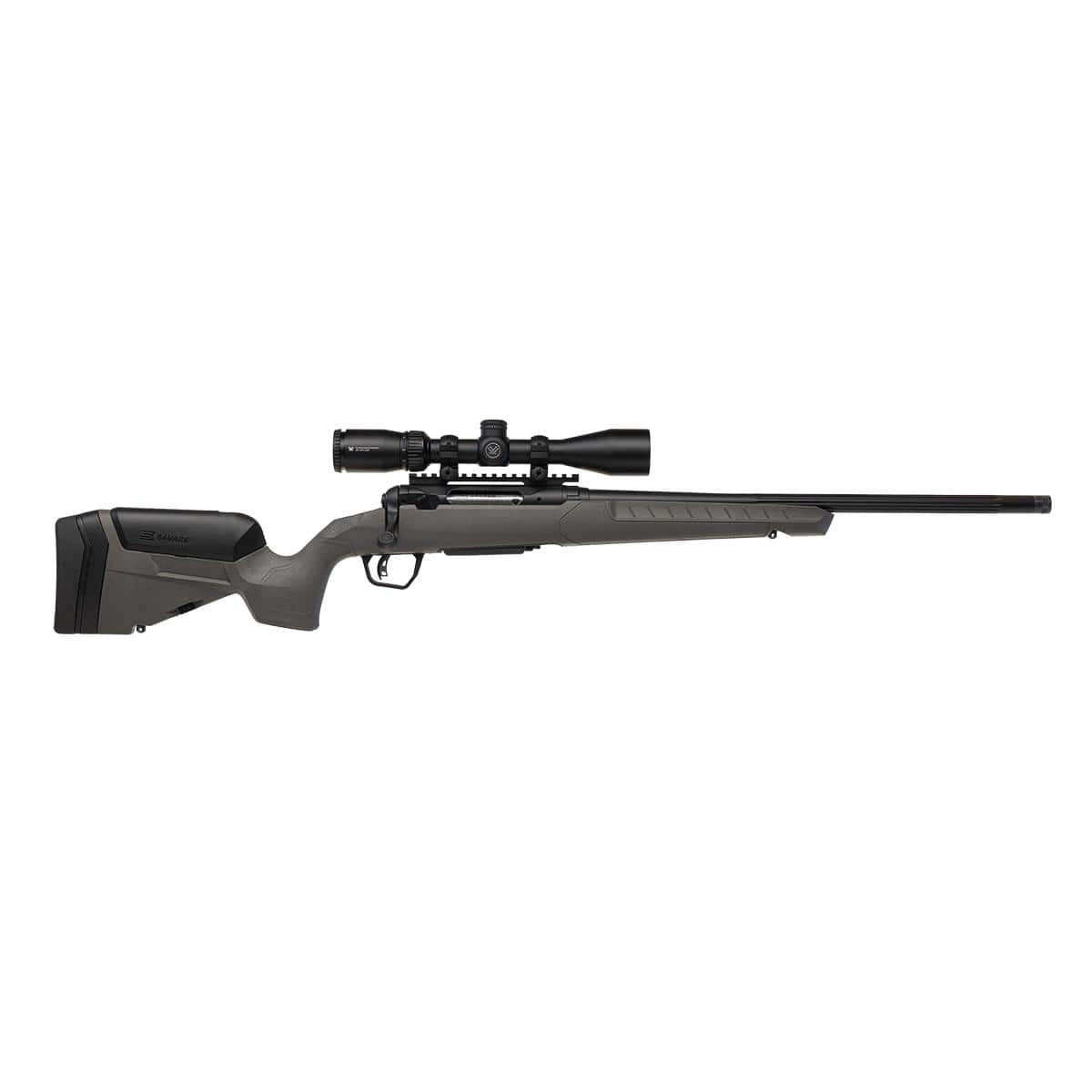 Savage 110 Trail Blazer XP Rifle 450 Bushmaster 4rd Capacity 20" Threaded Fluted Barrel Flat Dark Gray Stock w/Crossfire II 3-9x40