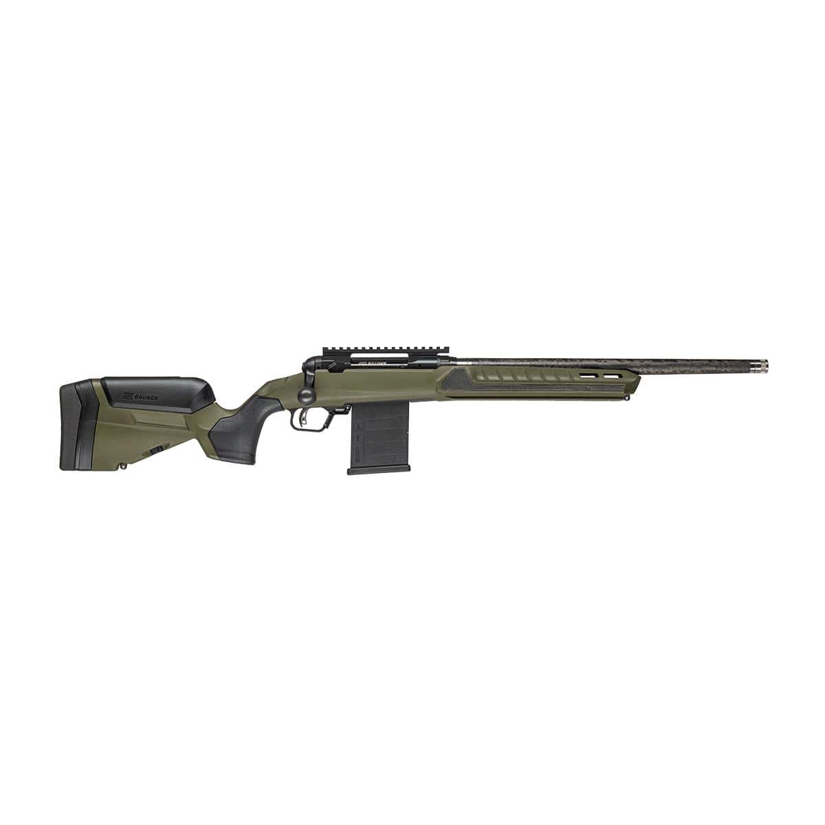 Savage 110 Ultralite Predator Rifle 6mm ARC 10rd Magazine 18" Threaded Barrel Hunter Green Synthetic Stock