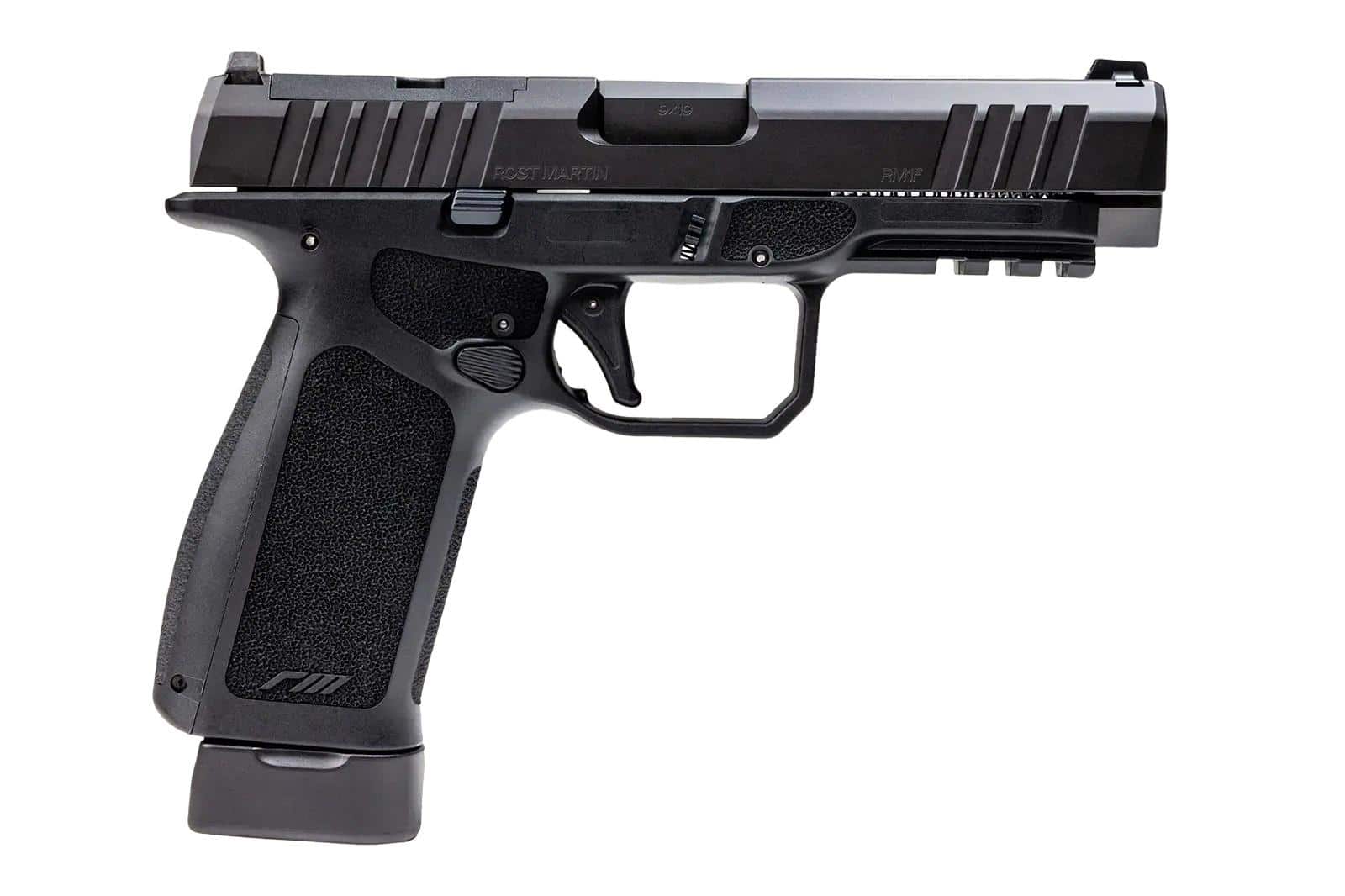Rost Martin RM1F BLK 9MM 4.5IN OR 10RD FS 3 BACKSTRAPS POLY PISTOL