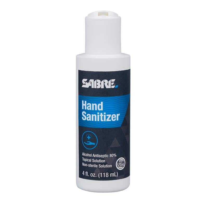 Sabre Liquid Hand Sanitizer (Pop Disk Top) - 4 oz
