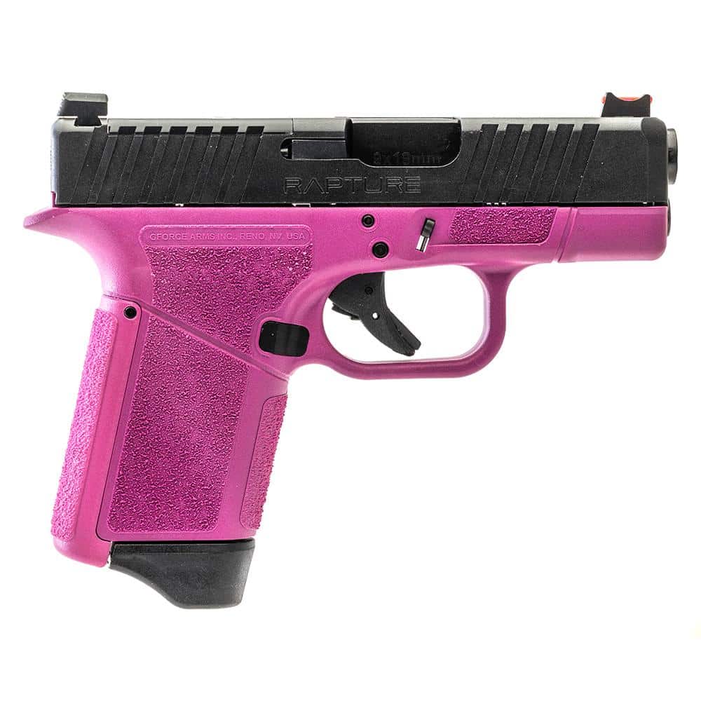 GForce Arms GF9 Rapture Subcompact OR Handgun 9mm Luger 12rd Magazine 3.25" Barrel Pink Frame and Black Slide