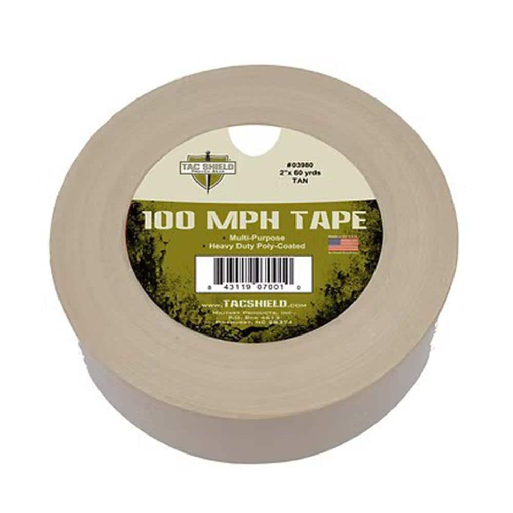 Tacshield 100 MPH Heavy Duty Tape 60 Yards Tan