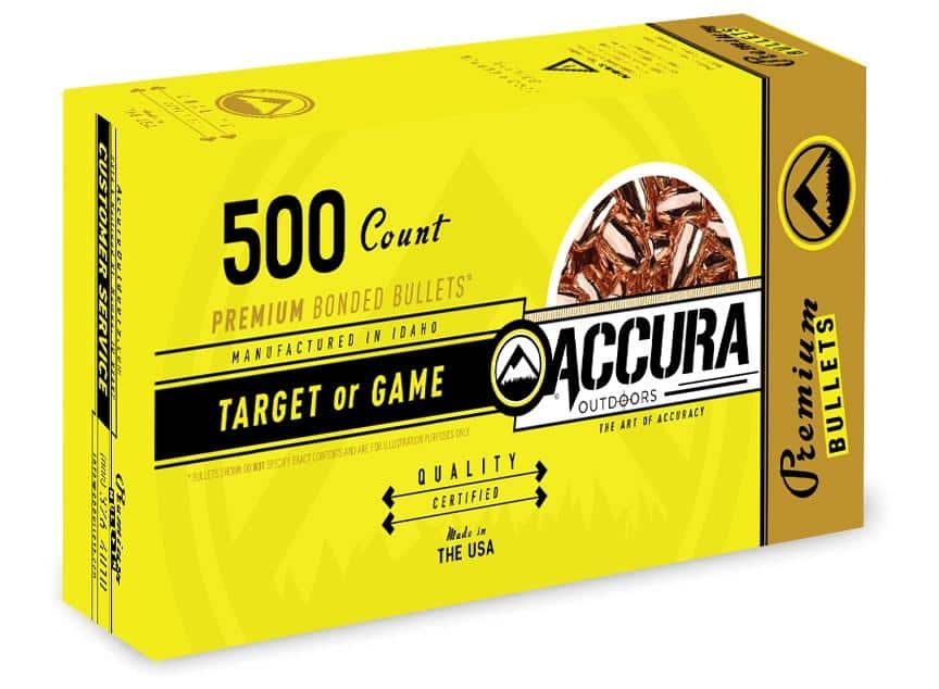 Accura Premium PowerBond Bullets .38 cal .357" 125 gr FP 500/ct