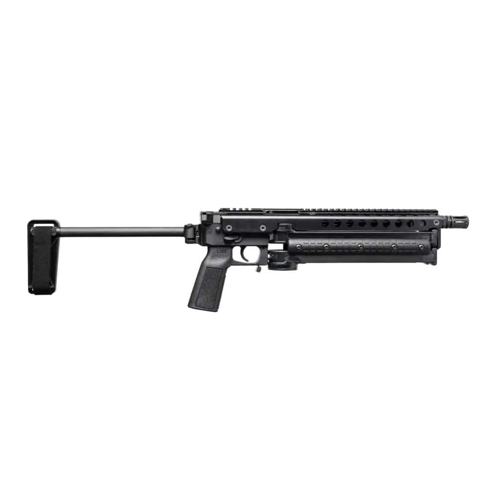 Kel-Tec KP50 Pistol 5.7x28mm 50rd Magazines(2) 9.6" Threaded Barrel Brace Black Jungle Clip