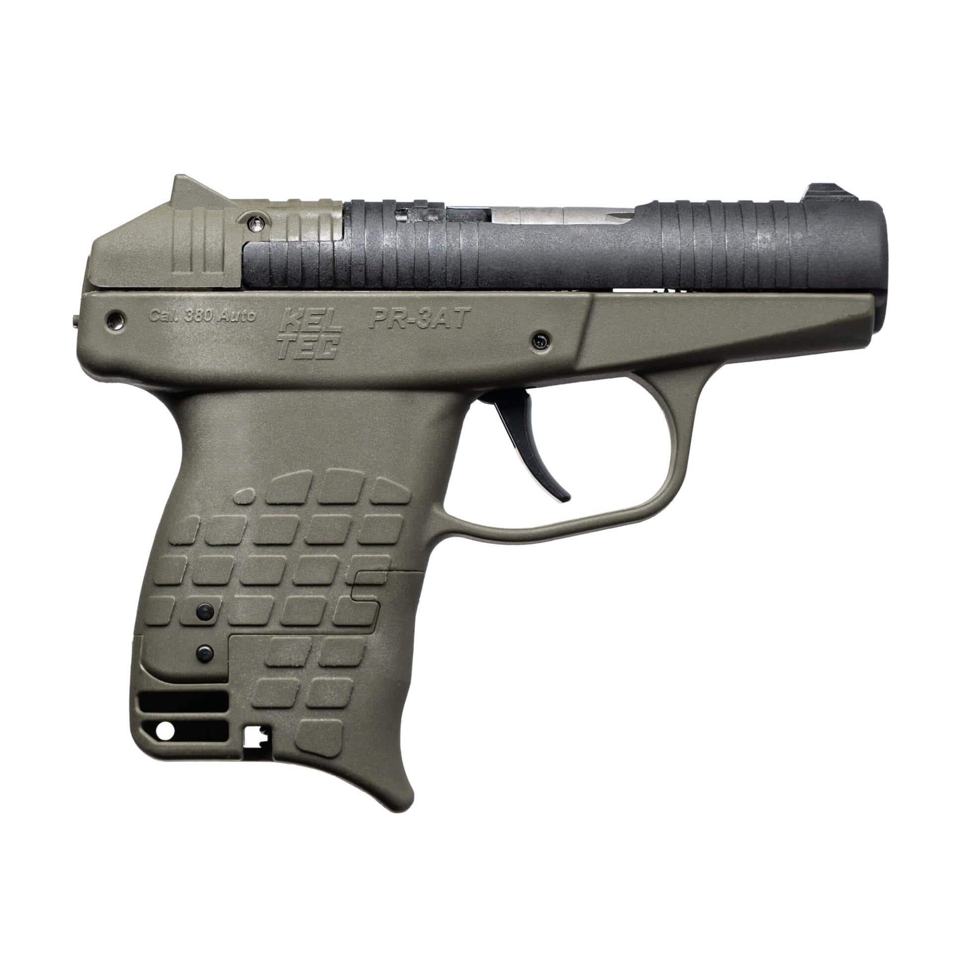 Kel-Tec PR3AT Handgun .380 Auto 10rd Capacity 2.85" Barrel Green Small Grip