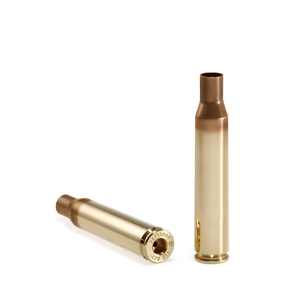 Peterson Unprimed Rifle Brass 270 Win - 50/ct