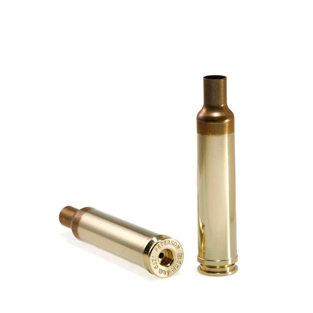 Peterson Unprimed Rifle Brass 270 Weatherby - 50/ct