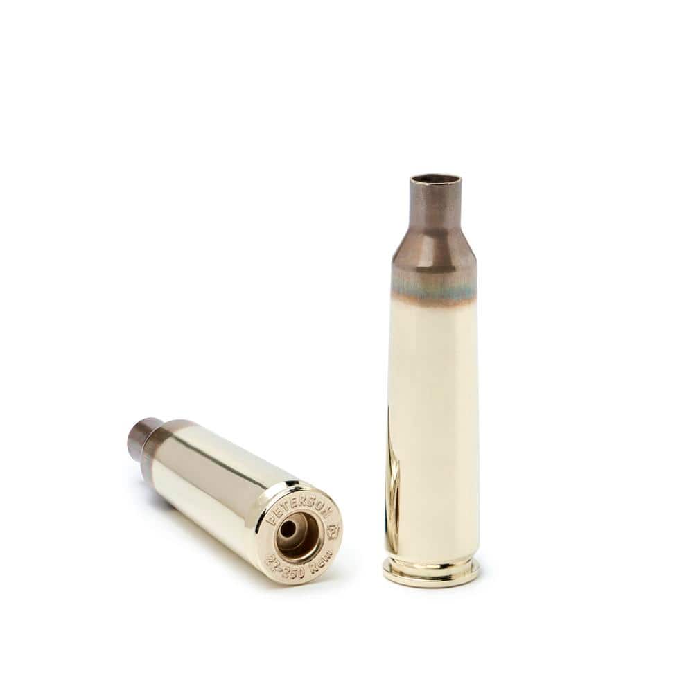 Peterson LRP(Large Rifle Primer) Unprimed Brass .22-250 Rem - 50/ct