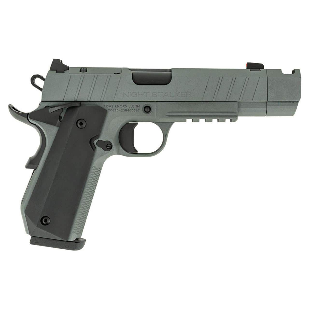 Tisas 1911 Nightstalker SF-C Handgun 10mm Auto 10rd Magazine 4.25'' Compensated Barrel Cerakote Grey Finish