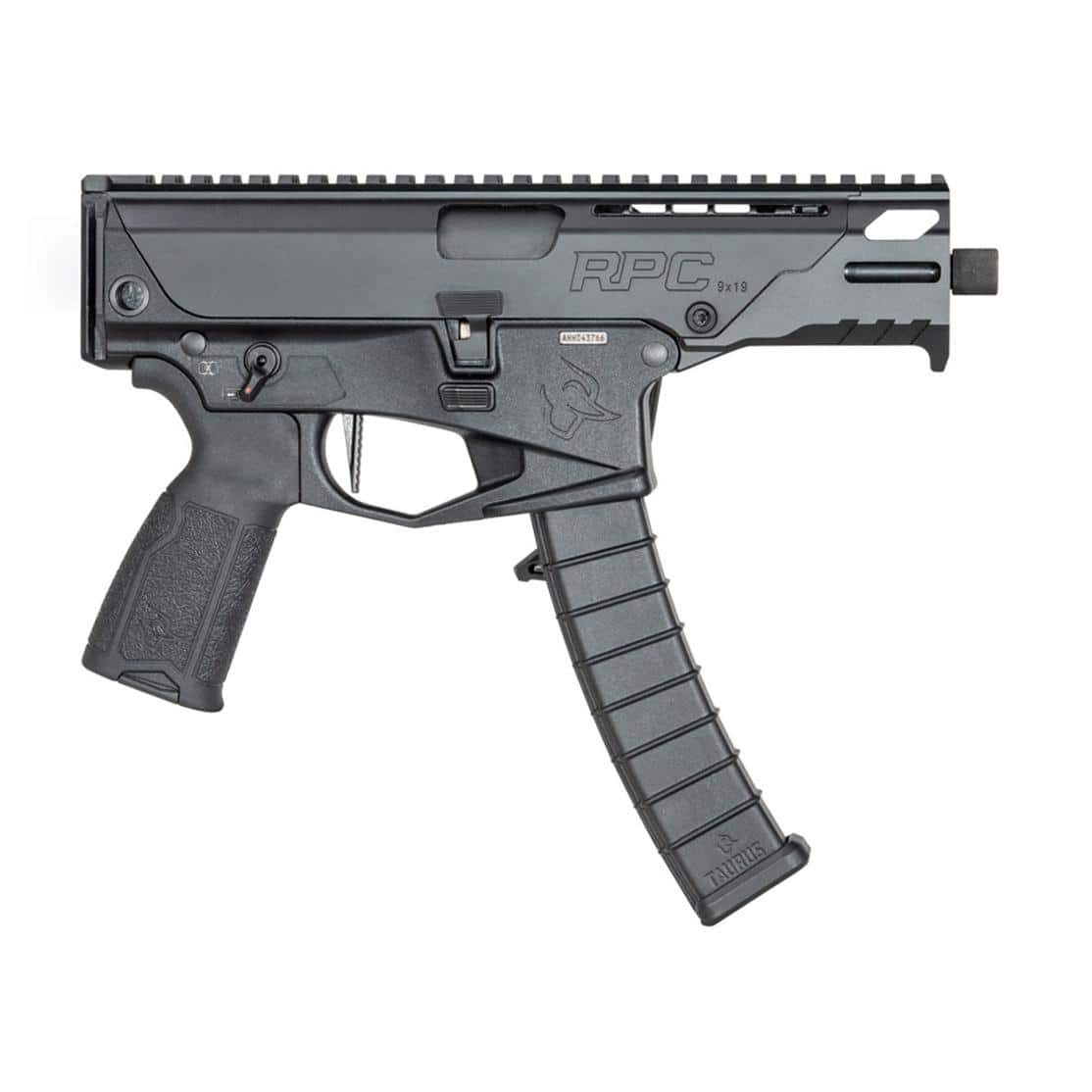 Taurus RPC Pistol 9mm Luger 10rd Magazines(2) 4.5" Threaded Barrel Black