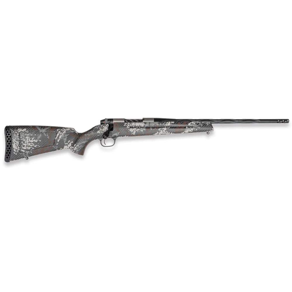 Weatherby Mark V Backcountry Capra Rifle .280 Ackley Imp 2rd Capacity 21" 1/2x28 Barrel with 2" Muzzle Brake Grey Brown