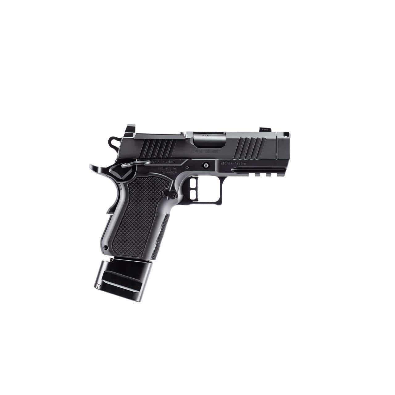 Alpha Foxtrot AF1911-Attila MOS Handgun 9mm Luger 15rd Magazine(2) 3.5" Comp Barrel DLC Black