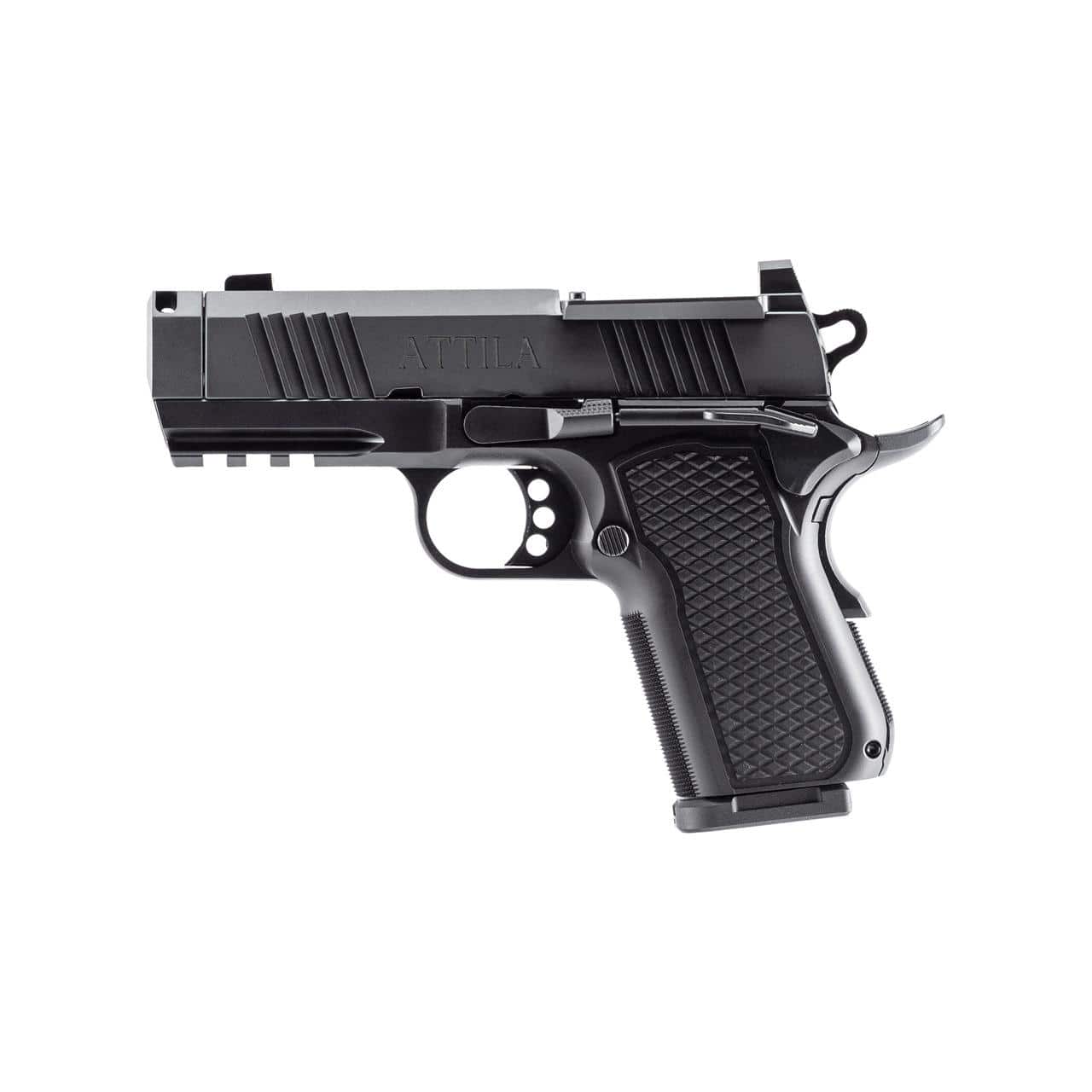 Alpha Foxtrot AF1911-Attila MOS Handgun 9mm Luger 10rd Magazine(2) 3.5" Comp Barrel DLC Black