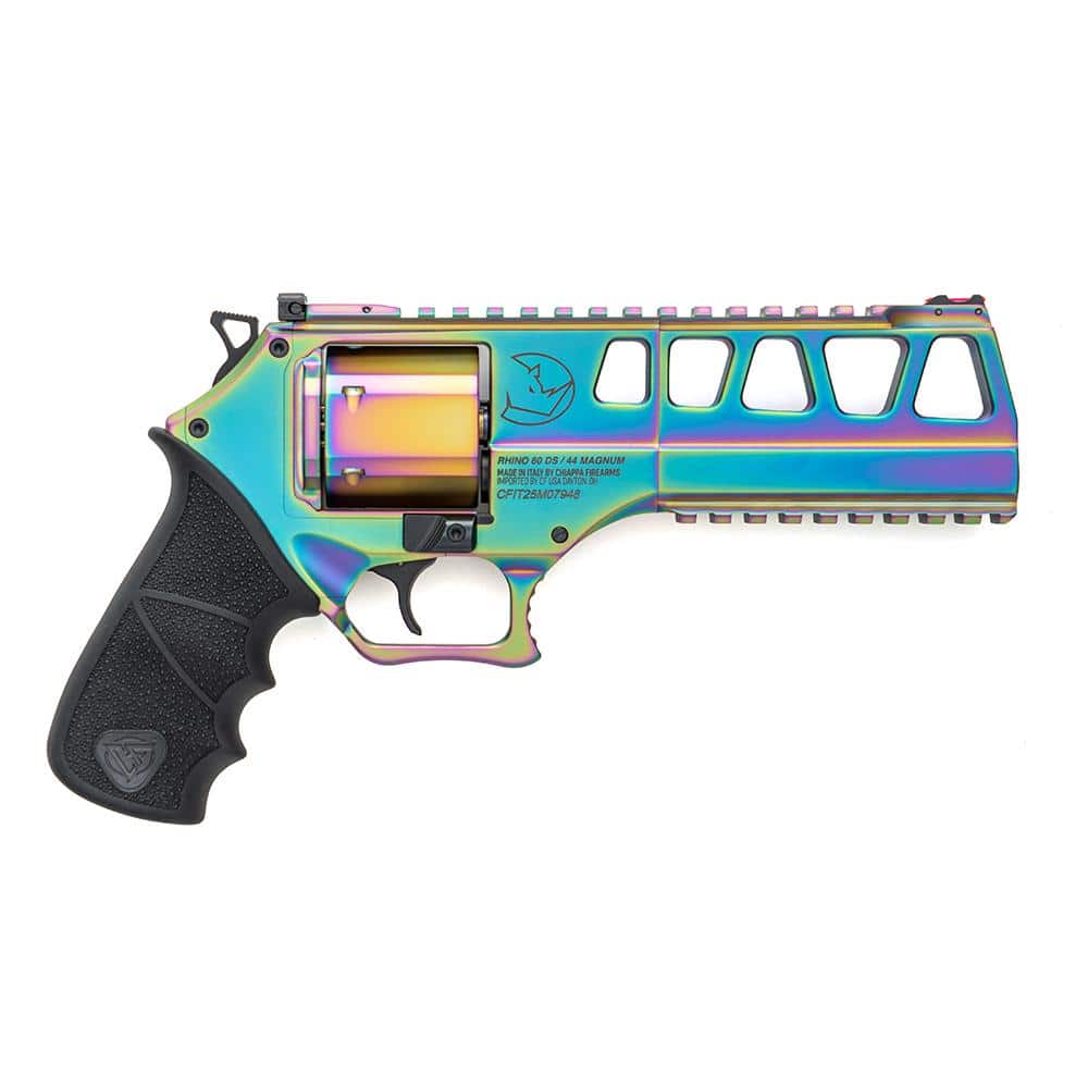 Chiappa Rhino 60DS Handgun .44 Rem Mag 6" Barrel Nebula Finish Adjustable Rear Sight Hogue Rubber Grip