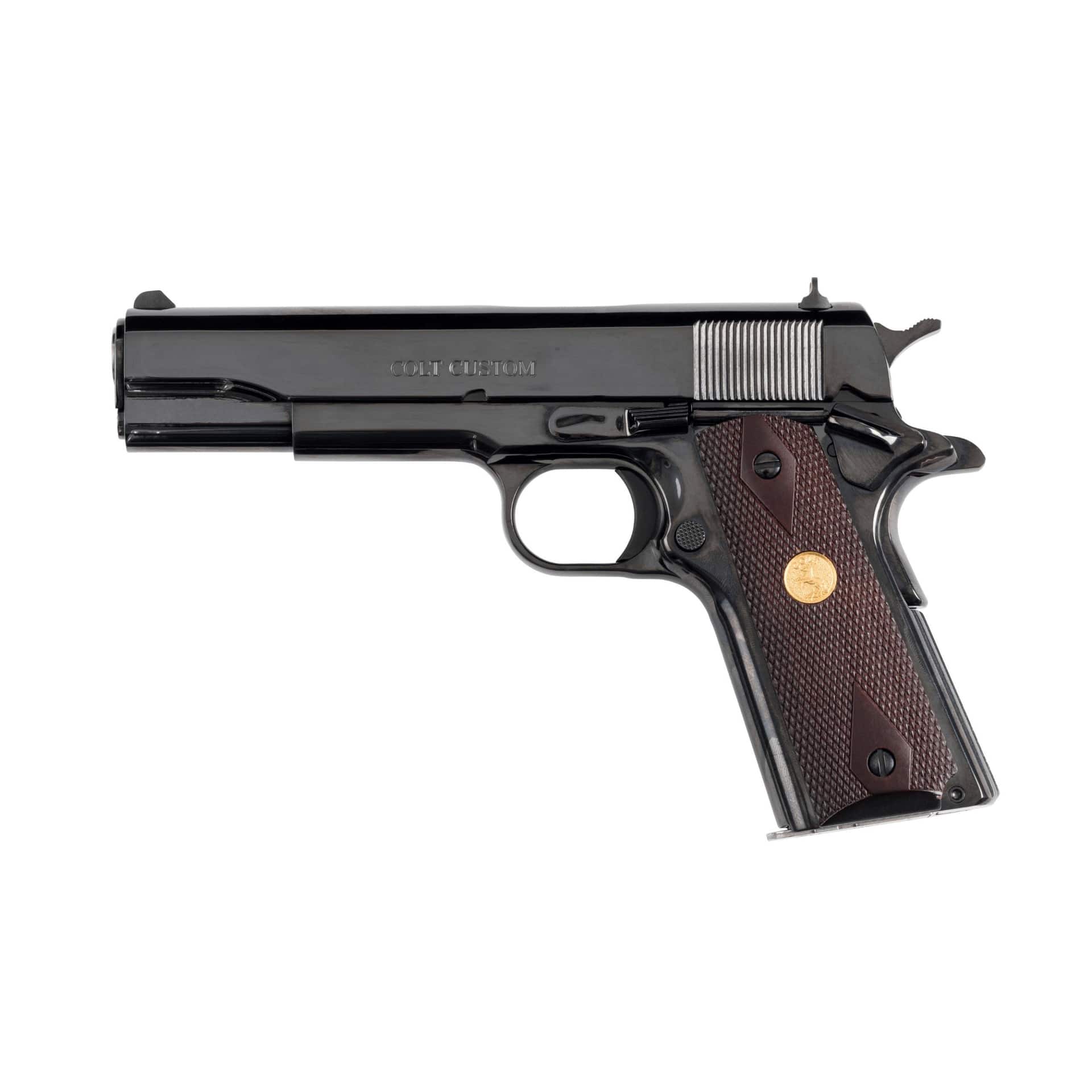 Colt Government Model Classic Royal Blue Handgun .38 Super 8rd Magazine 5" Barrel