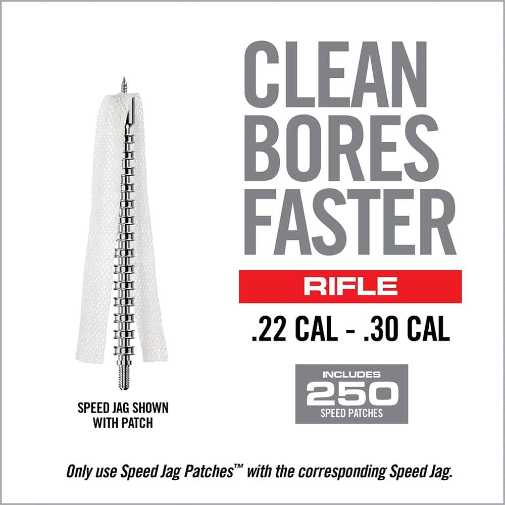 Real Avid Bore-Max Speed Jag Patches Refill Pack 8'' .22 - .30 cal