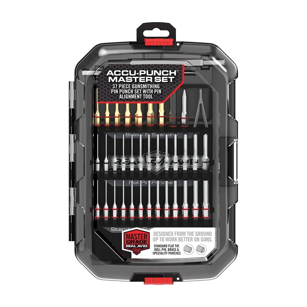 Real Avid Accu-Punch Master Set 37-piece Pin Punch Set with Alignment Tool