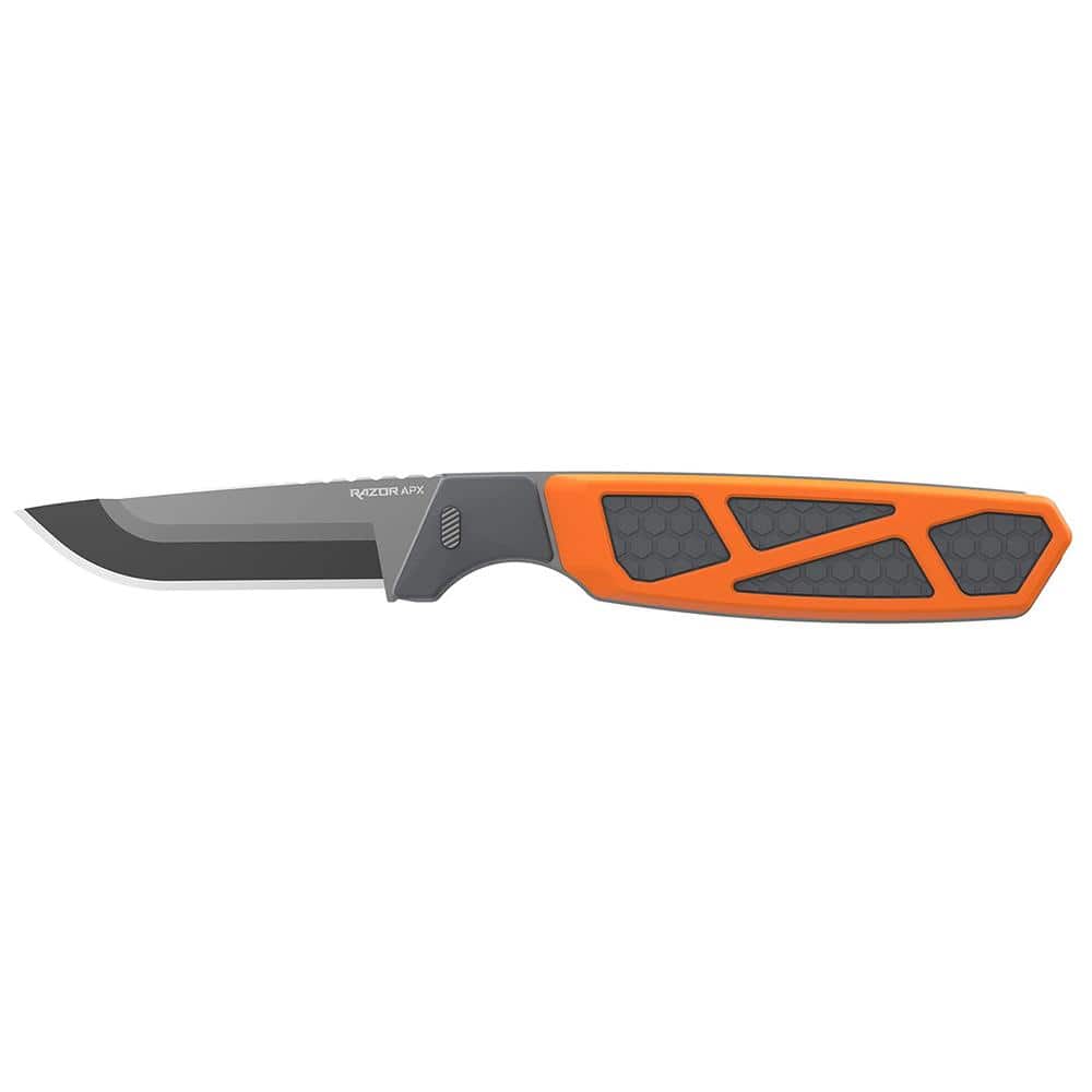 Outdoor Edge Razor Apx Fixed Knife with 3" Removable Blades Orange