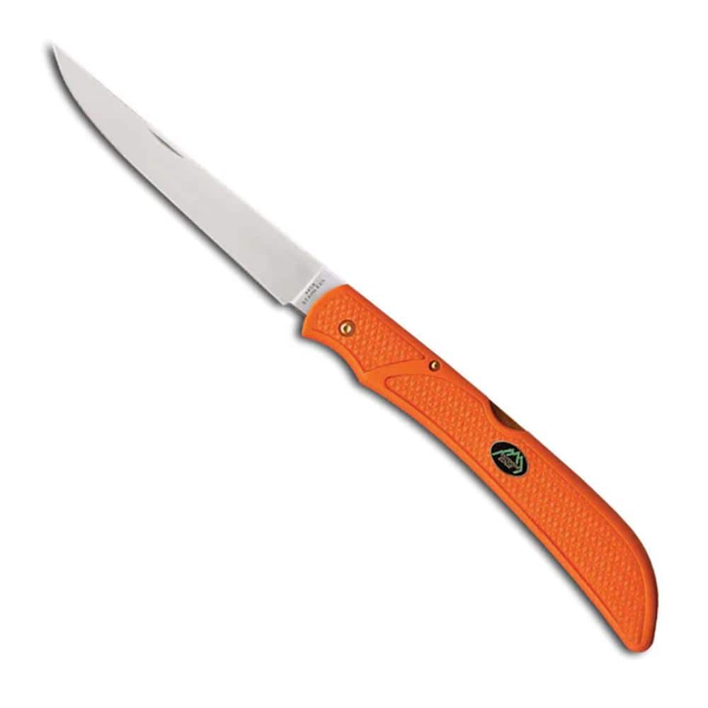 Outdoor Edge FieldBone Folding Knife 5" Boning Blade Orange