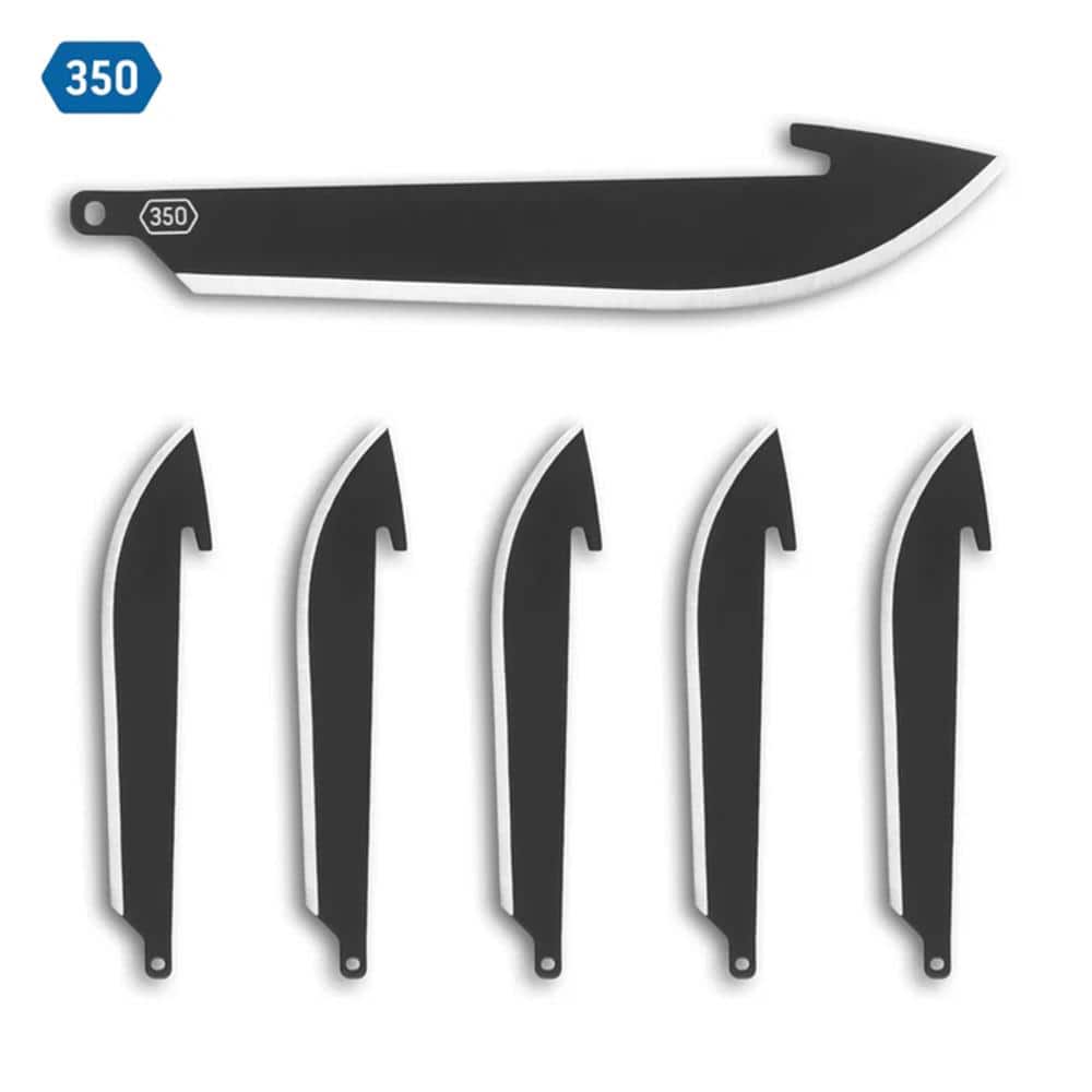 Outdoor Edge 3-1/5" Drop-Point Blade Pack Black 6/ct