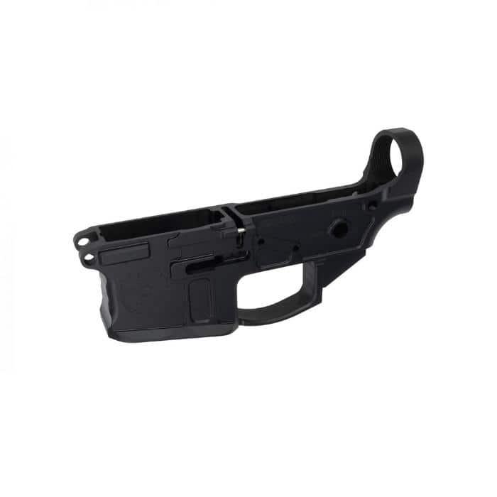 Shield Arms SA-15 Stripped Lower Receiver - 5.56mm/300 Blk Non-Folding 7075-T6 Billet Black
