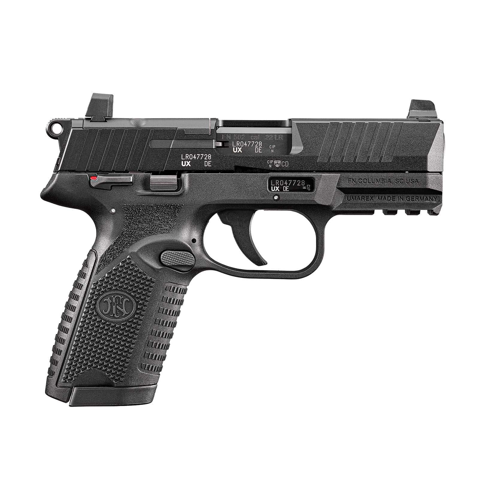 FN 502 MRD CA Compliant Handgun .22 LR 10rd Magazines(2) 4" Barrel Black Optic Ready