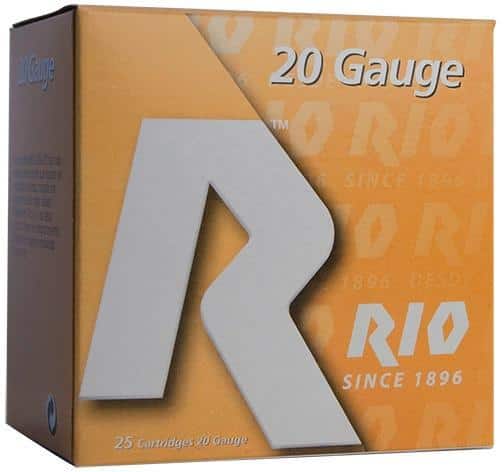Rio Small Game Load Shotshell 20 ga 3" MAX 1-1/4 oz #5 1250 fps 25/ct
