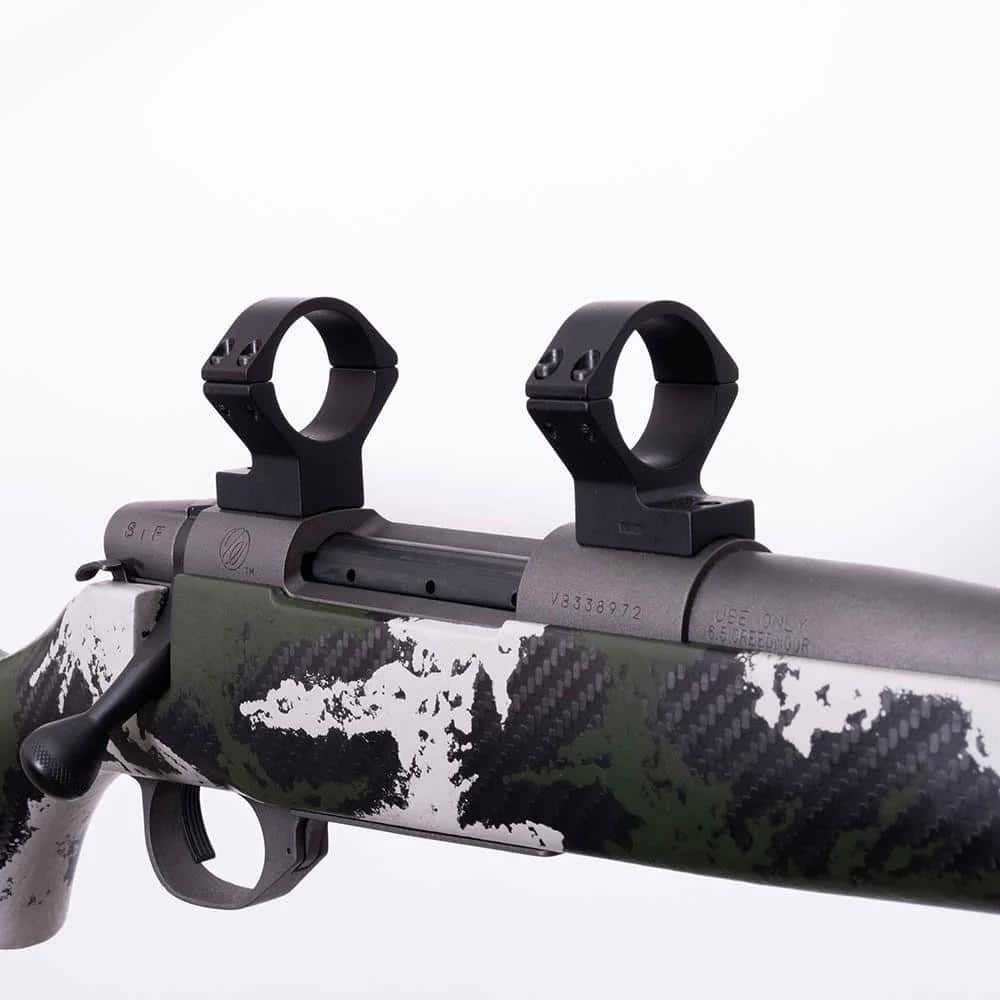 Weatherby Vanguard 2-Piece Lightweight Scope Mount 1" Low Black