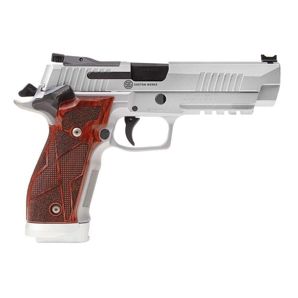 Sig Sauer P226 X-Five Stainless Custom Works Handgun 9mm Luger 10rd Magazines(3) 5" Barrel Cocobolo Grips SAO