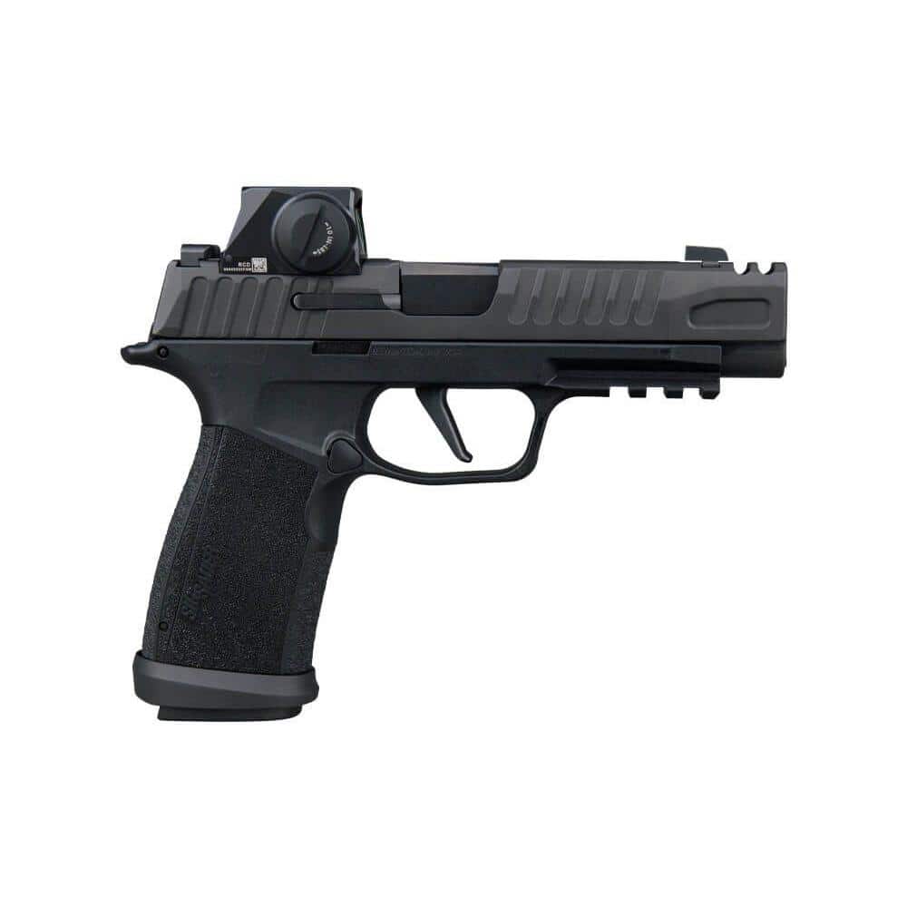 Sig Sauer P365 Fuse Comp Handgun 9mm Luger 21(2) &17(1)rd Magazines 3.7" Barrel Black Modular Polymer Grip Romeo Sig Loc