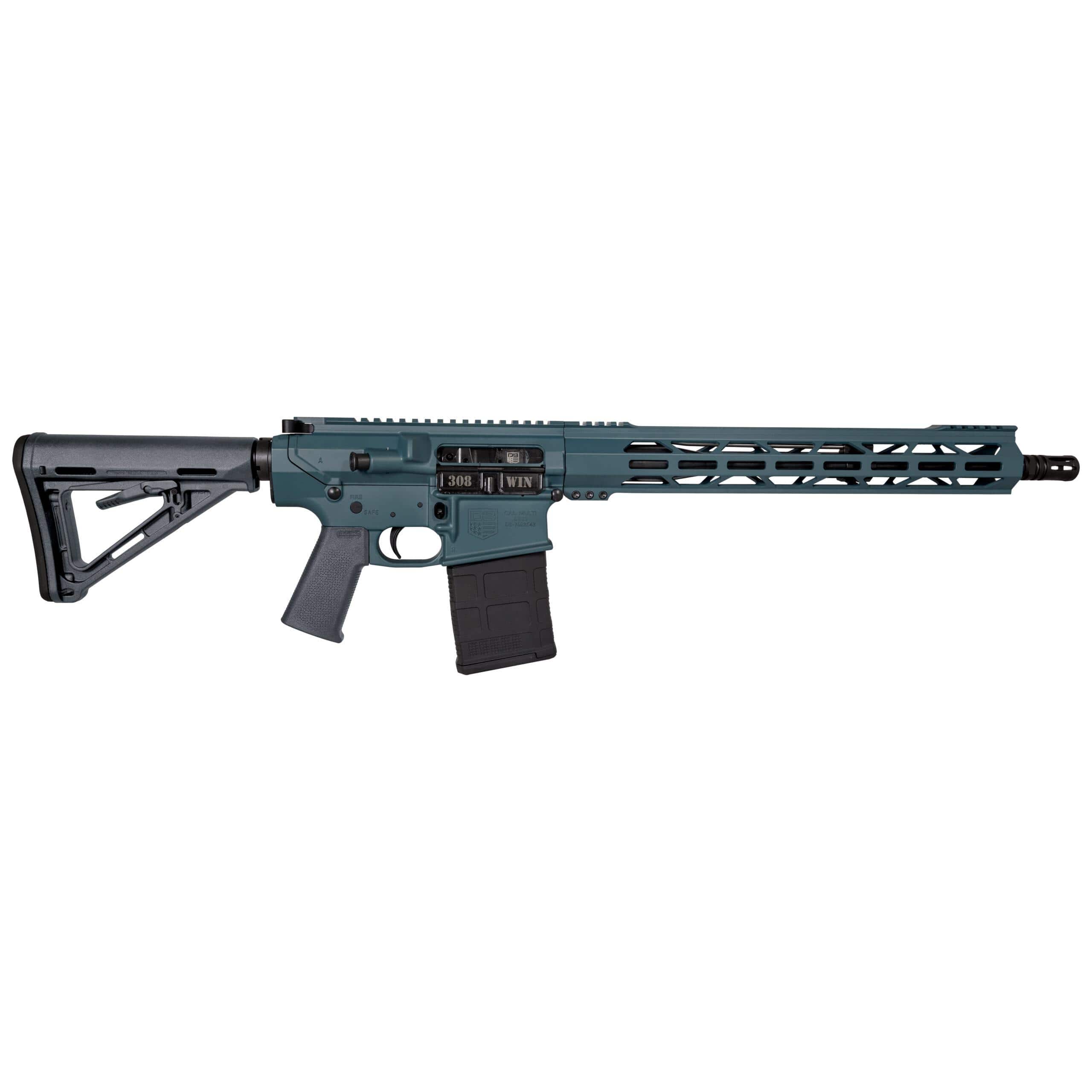Diamondback DB10 Carbon Series Rifle .308 Win 20rd Magazine 16" Barrel 15" M-LOK Rail Jesse James Civil Defense Blue