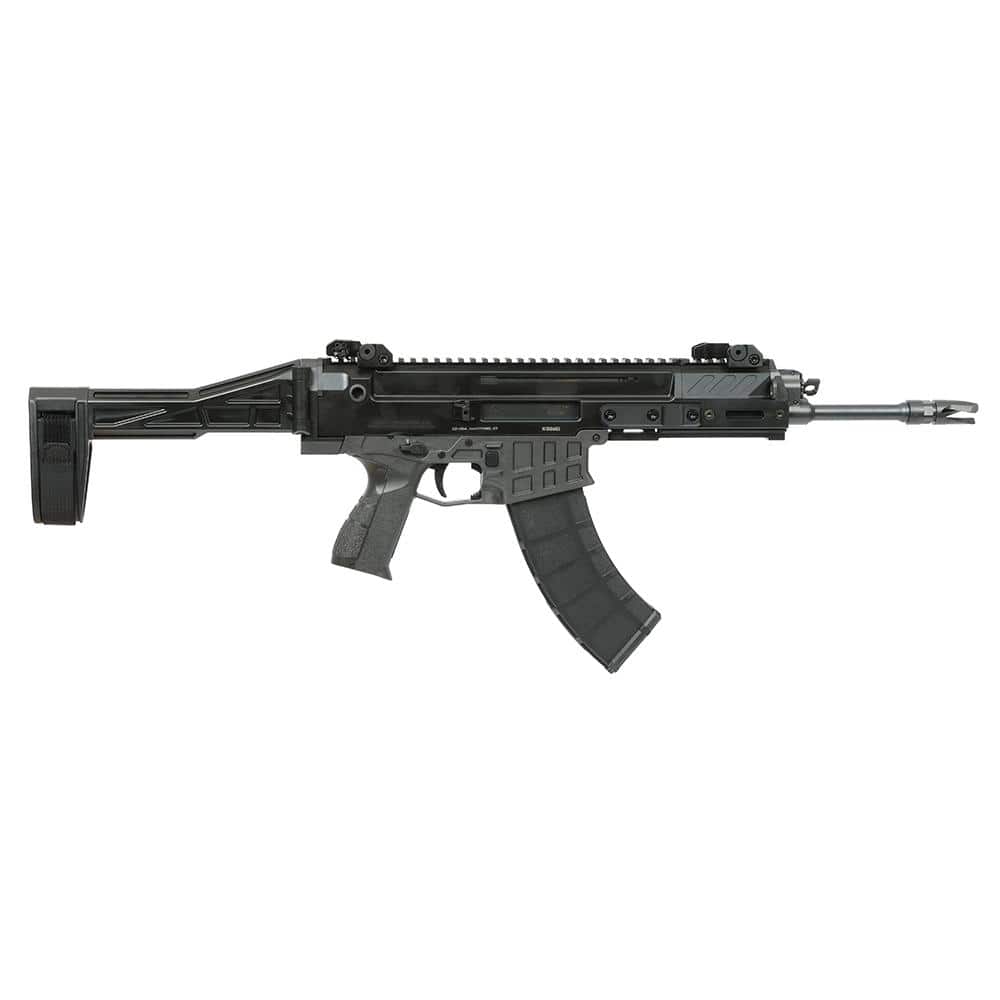 CZ USA Bren 2 Handgun 7.62x39 30rd Magazine 11" 1/2x28 Threaded Barrel Black with SB Tactical Brace